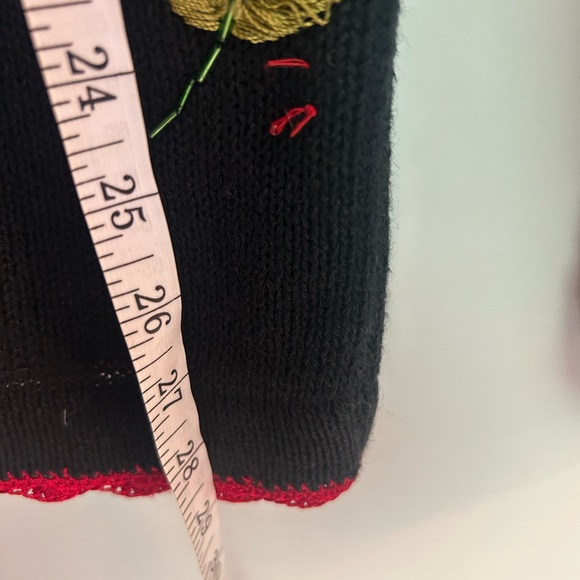 Cottagecore Victoria Harbour Crochet Embroidered Fall Leaves Sweater Cardigan S - Picture 7 of 9